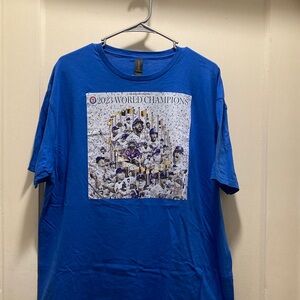 Rangers  2023 World Champions Graphic T-Shirt. Like new, chest 23 XL